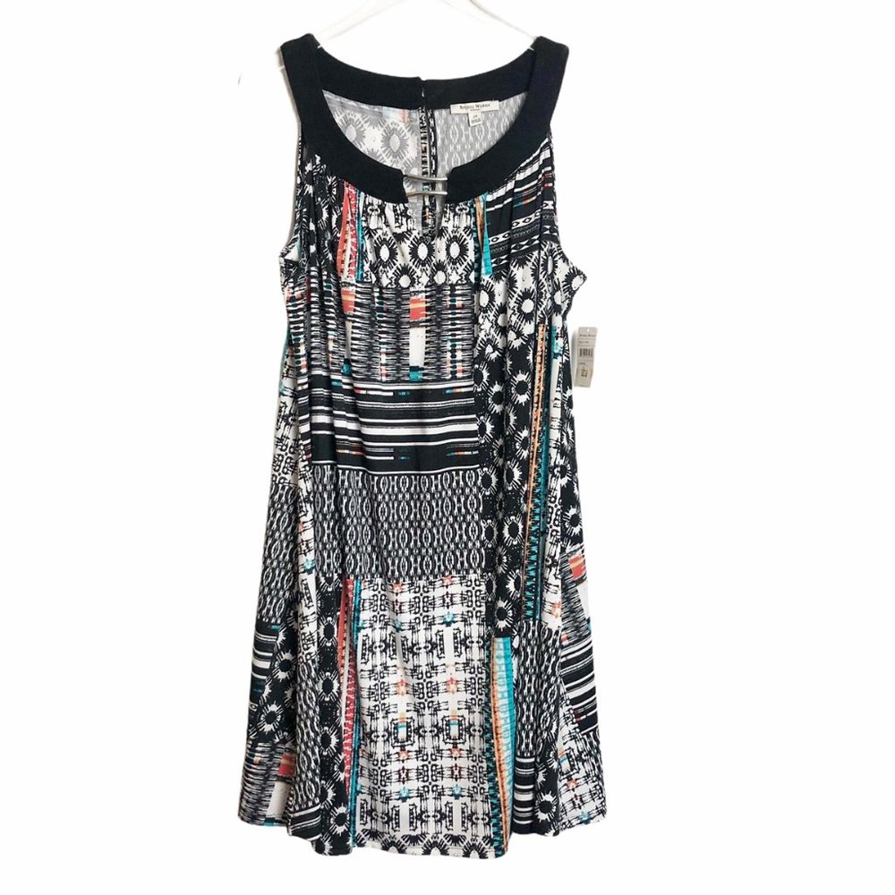 Studio Works | Multicolored Pattern Shift Dress
